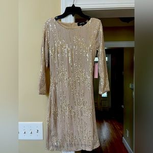 NWT Fab'rik sequence mini dress in cream small